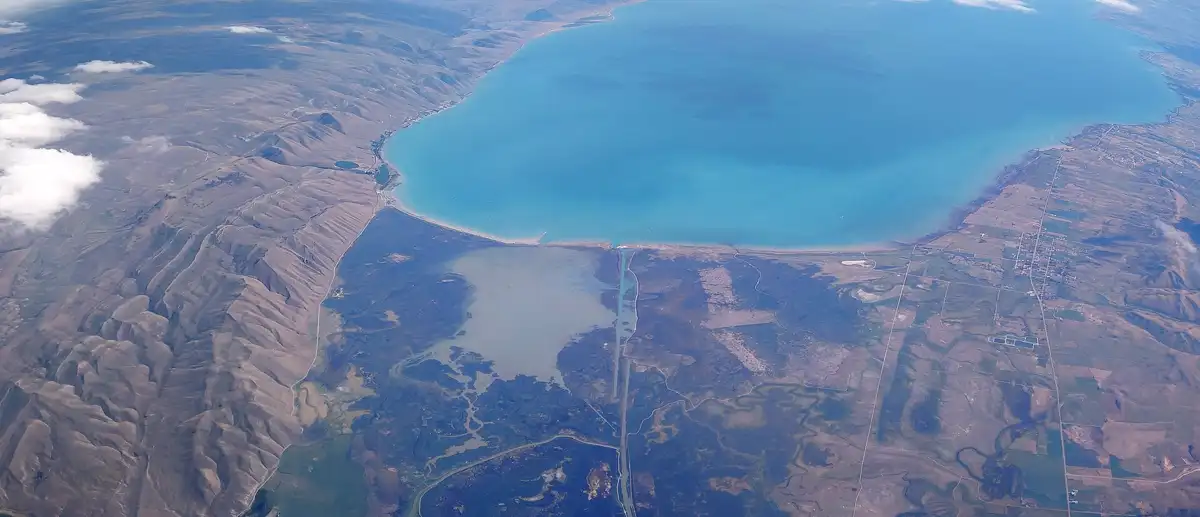 Aerial view of Bear Lake
